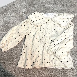 EUC Zara button down blouse 18-24m